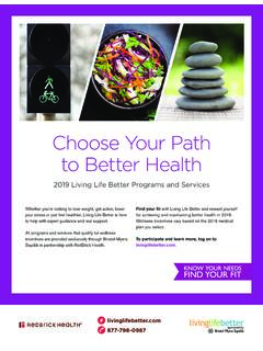 Choose Your Path to Better Health