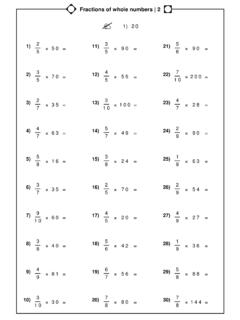 fractions of whole numbers 2 - teachingimage.com