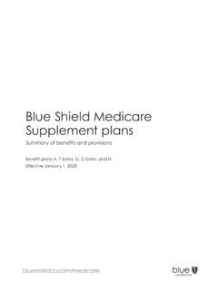 Blue Shield Medicare Supplement plans