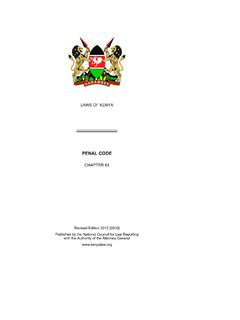 Paged Penal Code Cap. 63 - Kenya Law Reports