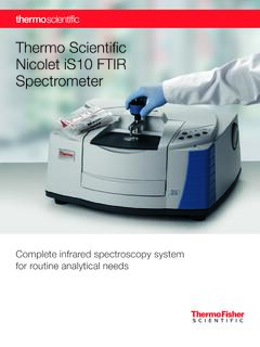 Nicolet iS10 FTIR Spectrometer Brochure