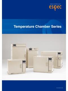 Temperature Chamber Series - エスペック
