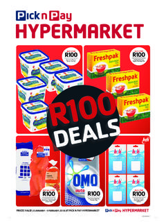BUY 5 FOR BUY 3 FOR R100 - Pick n Pay