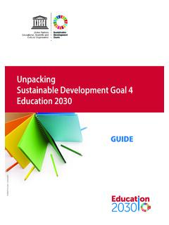 Unpacking Sustainable Development Goal 4 Education 2030