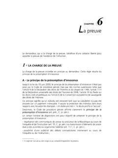 1 LA CHARGE DE LA PREUVE - numilog.com