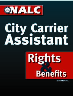 City Carrier Assistant - National Association of Letter ...