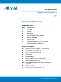 Instruction Set Nomenclature - Microchip Technology