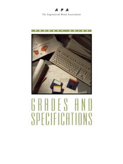 Grades and Specifications - Burt Forest