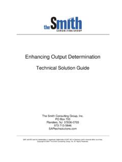 Enhancing Output Determination