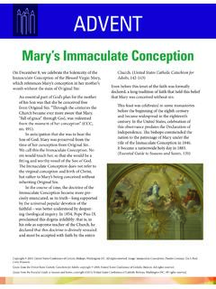 Mary’s Immaculate Conception - USCCB