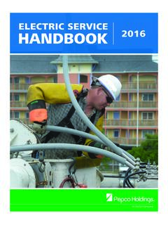 Electric Service Handbook - Pepco
