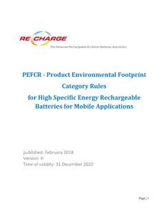 PEFCR - Product Environmental Footprint Category Rules …