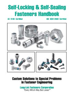 Self-Locking &amp; Self-Sealing Fasteners Handbook