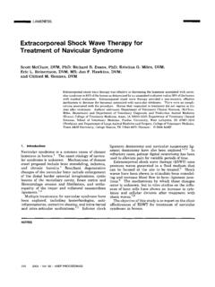 Extracorporeal Shock Wave Therapy for Treatment of ...