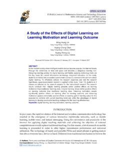 A Study of the Effects of Digital ... - Science education