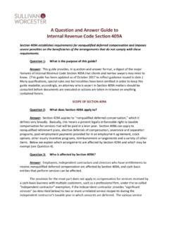 A Question and Answer Guide to Internal Revenue Code ...