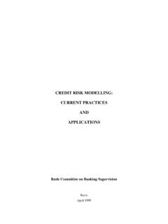 CREDIT RISK MODELLING: CURRENT PRACTICES AND …