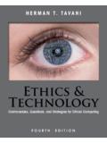 Ethics and Technology: Controversies, Questions, …