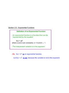 Identifying Exponential Functions from a Table
