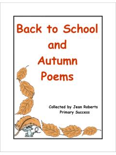 good autumn poems - Primary Success Publications