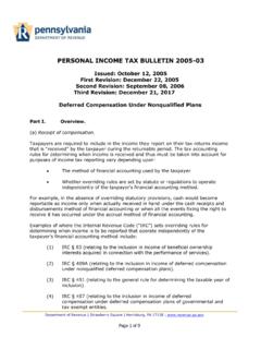 PERSONAL INCOME TAX BULLETIN 2005-03 - revenue.pa.gov