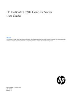 HP ProLiant DL320e Gen8 v2 Server User Guide - CNET …