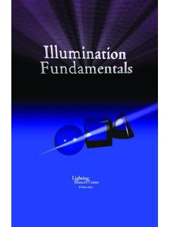 Illumination Fundamentals - Lighting Research Center