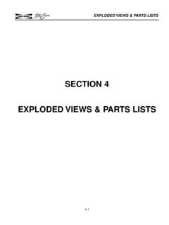 SECTION 4 EXPLODED VIEWS &amp; PARTS LISTS