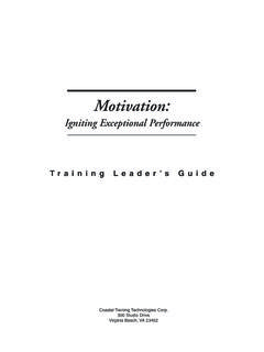 Motivation - Training Solutions