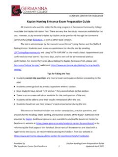 Kaplan Nursing Entrance Exam Preparation Guide