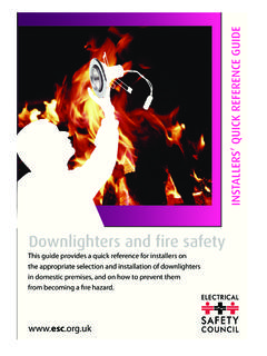 Downlighters and fire safety - Devon &amp; Somerset …