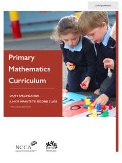 Primary Mathematics Curriculum - NCCA