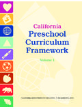 California Preschool Curriculum Framework - …