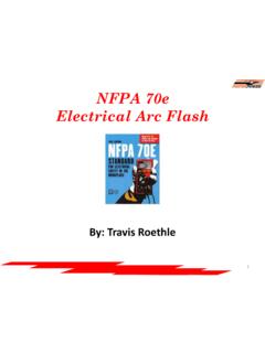NFPA 70e Electrical Arc Flash