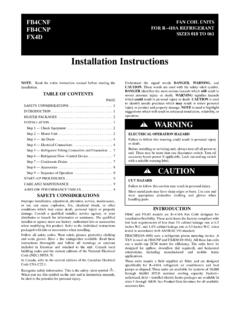 Installation Instructions - Carrier