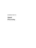 Signal Processing - Rutgers University, Electrical ...