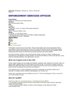 ENFORCEMENT SERVICES OFFICER