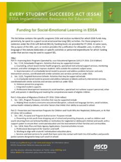 Funding for Social-Emotional Learning in ESSA