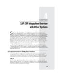 CHAPTER SAP ERP Integration Overview with Other Systems