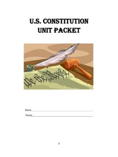 U.S. Constitution Unit Packet - Kyrene School District