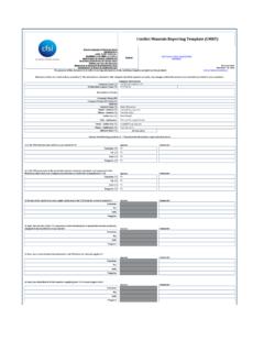 Conflict Minerals Reporting Template (CMRT) - Lee Spring