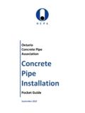 Concrete Pipe Installation - Ontario Concrete Pipe …