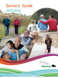 Manitoba Seniors' Guide - Province of Manitoba