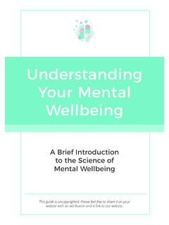Understanding Your Mental Wellbeing - The Wellness Society