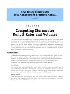 CHAPTER 5 Computing Stormwater Runoff Rates and Volumes