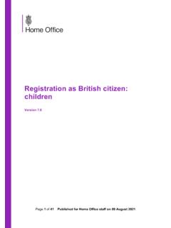 Registration as British citizen: children - GOV.UK
