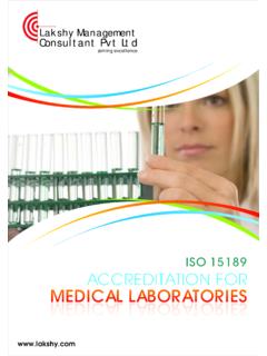 ISO 15189 ACCREDITATION FOR MEDICAL LABORATORIES