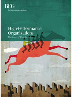 High-Performance Organizations - Boston Consulting Group
