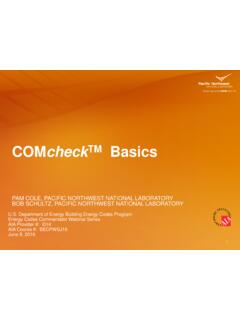 COMcheck Basics Presentation Slides - energycodes.gov