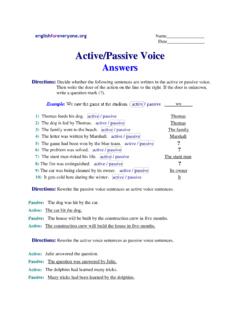 Passive Voice - EnglishForEveryone.org
